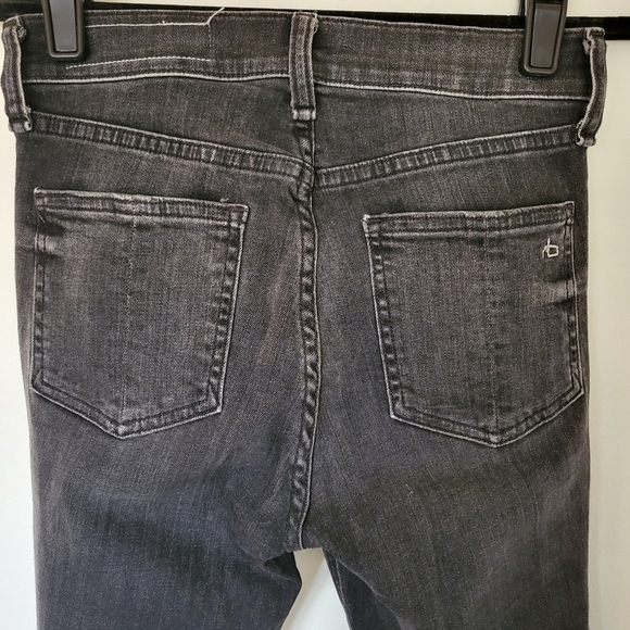VGUC Rag & Bone Lenox High Waist Ankle Skinny Black 24 - Picture 6 of 14